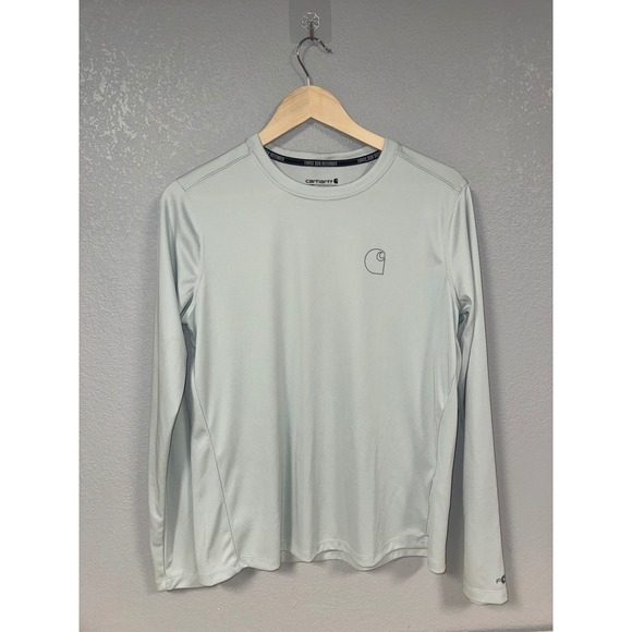 Carhartt Other - Carhartt Force Sun Defender Long Sleeve Shirt Kids M 8-10 Gray Relaxed Fit